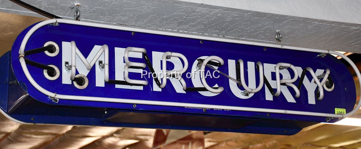 MERCURY DOUBLE-SIDED PORCELAIN DIECUT NEON SIGN
