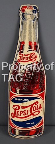 Di-Cut Pepsi:Cola Sparkling 12Fl.Oz Bottle Metal Sign