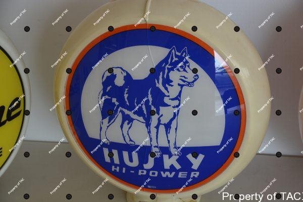 Husky Hi-Power w/dog standing 13.5" single lens