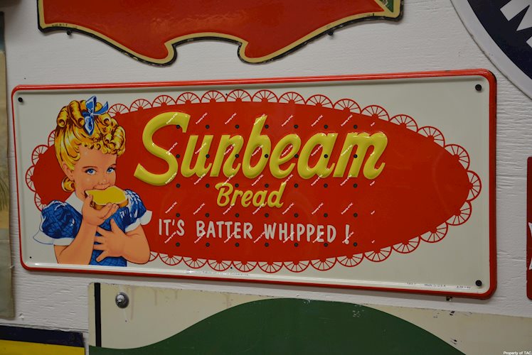 Sunbeam Bread Batter Whipped" Sign"