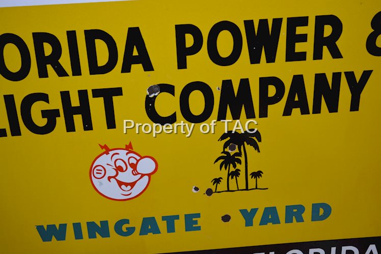 Florida Power & Light Company w/Ready Porcelain sign