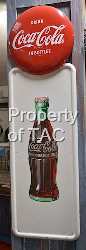 Drink Coca-Cola w/Bottle Metal sign