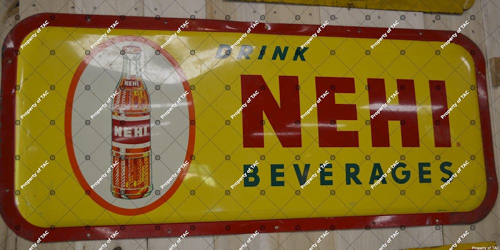 Drink Nehi Beverages w/bottle sign