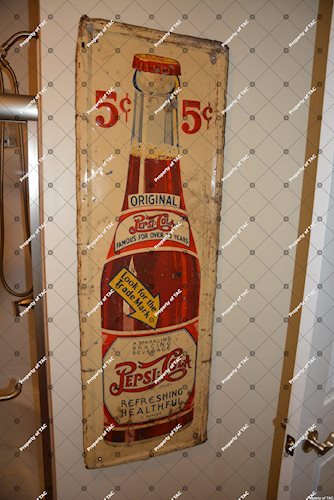 Pepsi:Cola w/bottle sign,