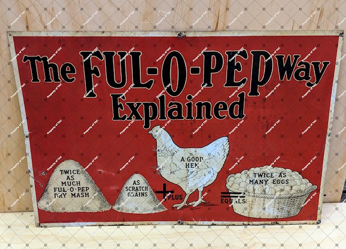 The Ful-O-Pep Way Explained SST Single Sided Tin Sign