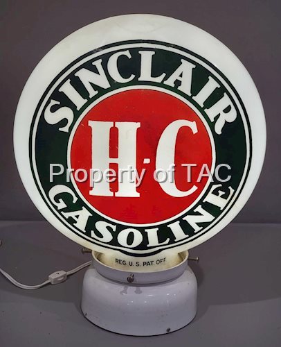 Sinclair H-C Gasoline OPB Milk Glass Globe