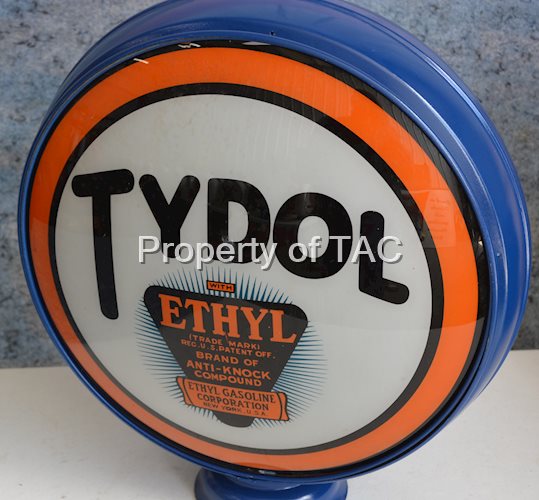 Tydol w/Ethyl Logo 16.5" Single Globe Lens