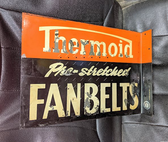 Thermoid Pre-stretched Fan Belts DST Double Sided Tin Flange Sign