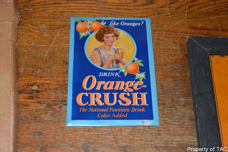 Drink Orange-Crush w/lady sign