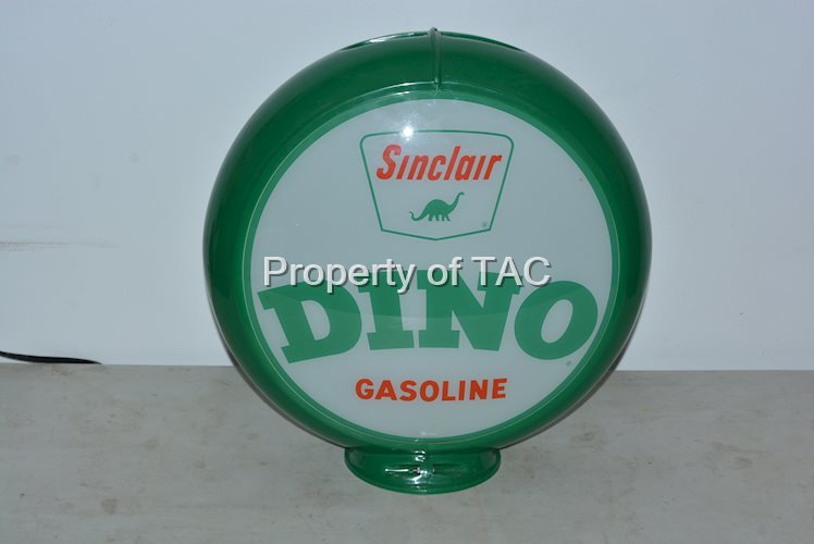 Sinclair Gasoline w/Dino 13.5"D. Single Globe Lens