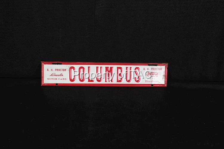 A.H. Proctor Lincoln Motor Cars "Columbus" Attachment