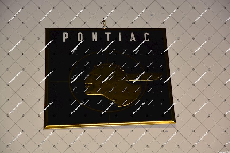 Pontiac Art Deco" Full Feather Logo sign"