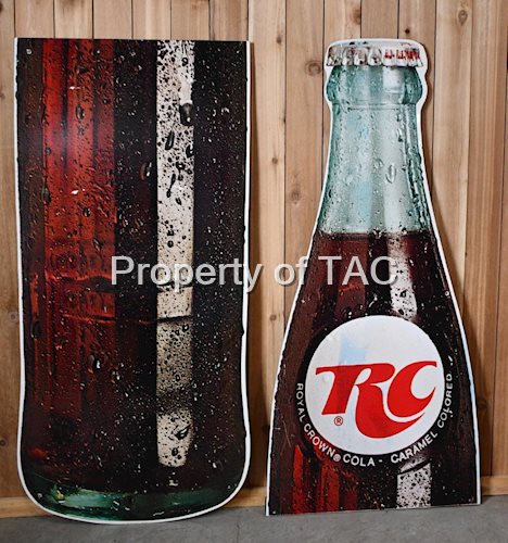 RC Royal Crown Cola w/Logo Metal Sign (large) (TAC)