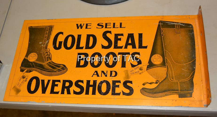 We Sell Gold Sell Boots and Overshoes w/Boot Graphics Sign