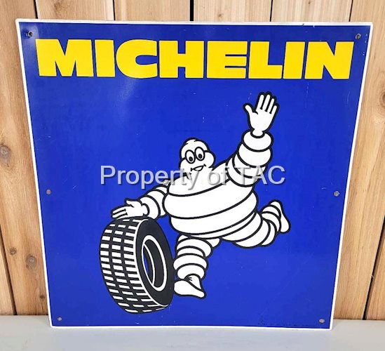 Michelin w/Bibendum & Tire Metal Sign