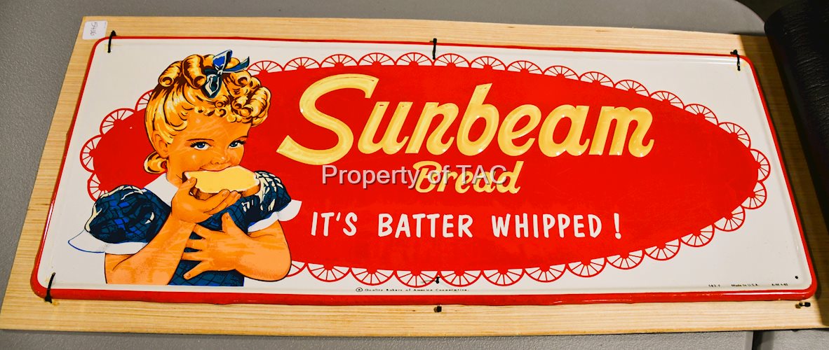 Sunbeam Bread (white background) Metal Sign
