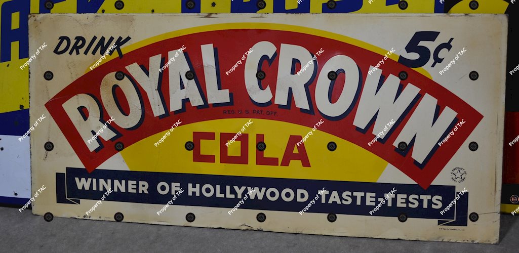 Drink Royal Crown Cola Winner of Hollywood Taste-Test" Metal Sign"