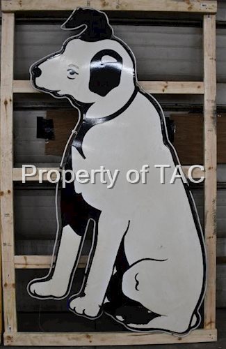 RCA Nipper Cookie Cutter Porcelain Sign