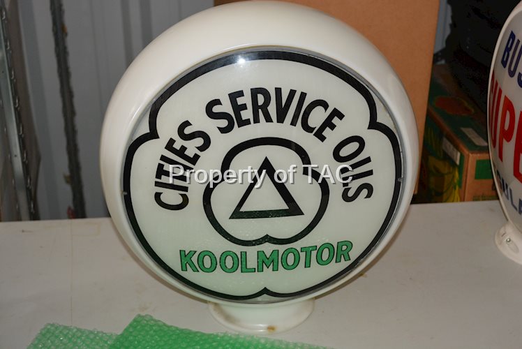 Cities Service w/Logo Koolmotor 13.5"D. Single Globe Lenses