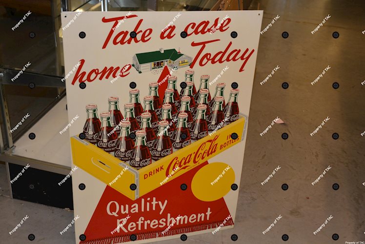 Drink Coca-Cola Take a Case Home Today" metal sign"