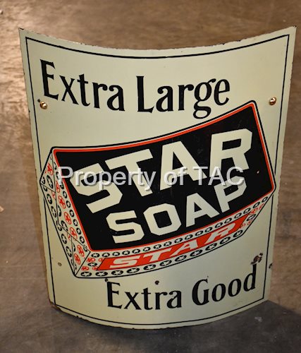 Star Soap Extra Large Extra Good Porcelain Curved Sign