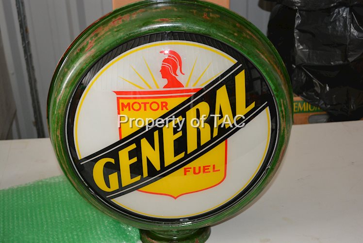 General Motor Fuel w/Logo 15"D. Single Globe Lens