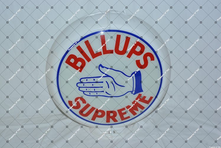 Billups Supreme w/hand logo 13.5 Single Globe Lens"