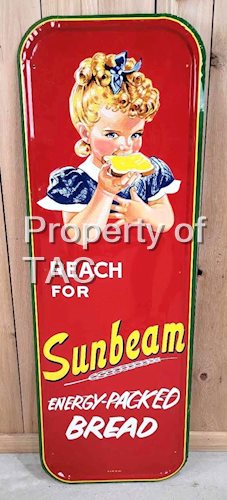 Reach for Sunbeam Bread w/Logo Metal Sign