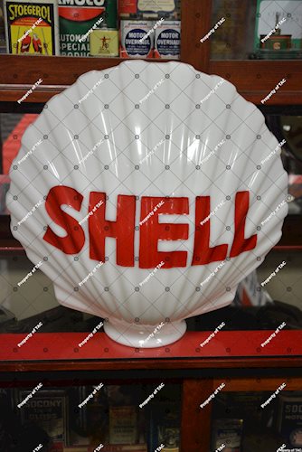 Shell OPC milk glass globe body