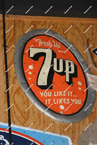 7up You like it  likes you" sign"