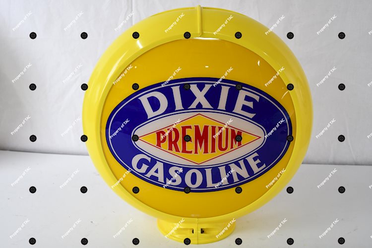Dixie Premium Gasoline 13.5D. Globe Lenses"