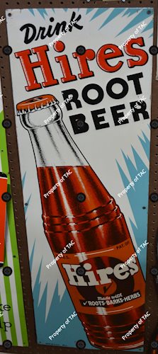 Drink Hires Root Beer w/bottle Metal Sign