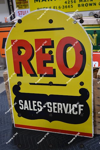 REO Sales & Service Metal Sign