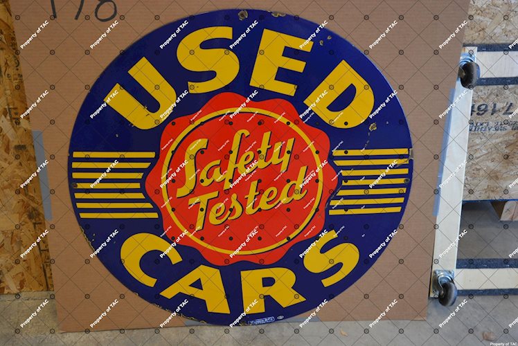 (Oldsmobile) Safety Tested Used Cars sign