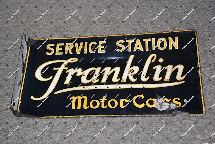 Franklin Service Station Motor Car sign