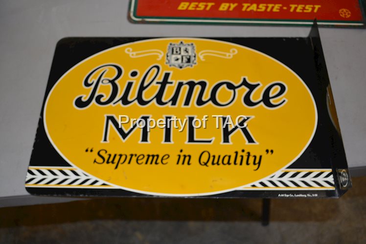 Biltmore Milk "Supreme in Quality" Metal Sign