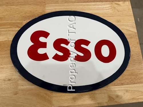 Single sided porcelain esso sign