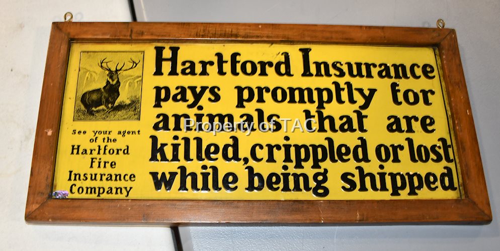 Hartford Insurance w/Logo Metal Sign