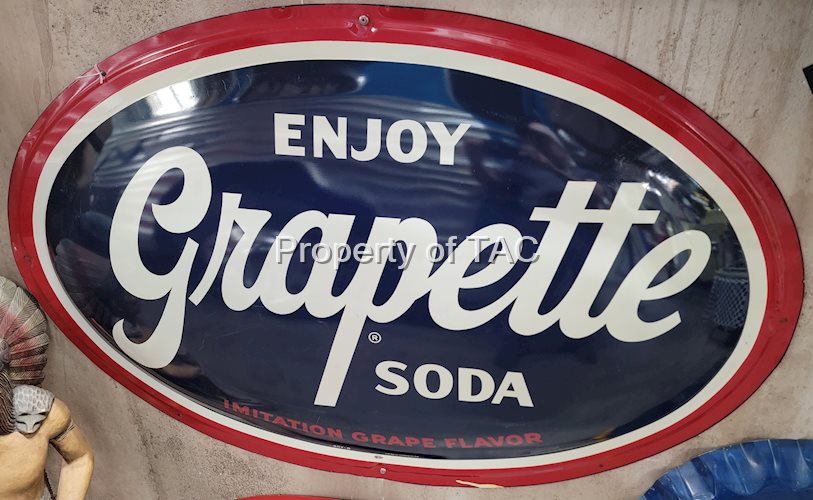 Enjoy Grapette Soda Metal Sign