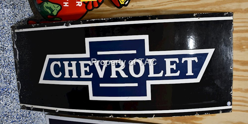 Chevrolet in Bowtie Porcelain Sign