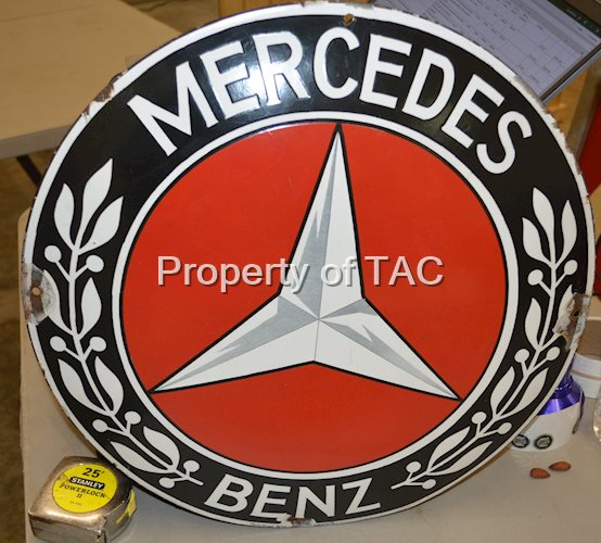 Mercedes Benz w/Star Logo Porcelain Sign