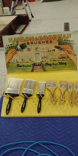 Hanlon & Goodman Brushes Metal Counter-Display