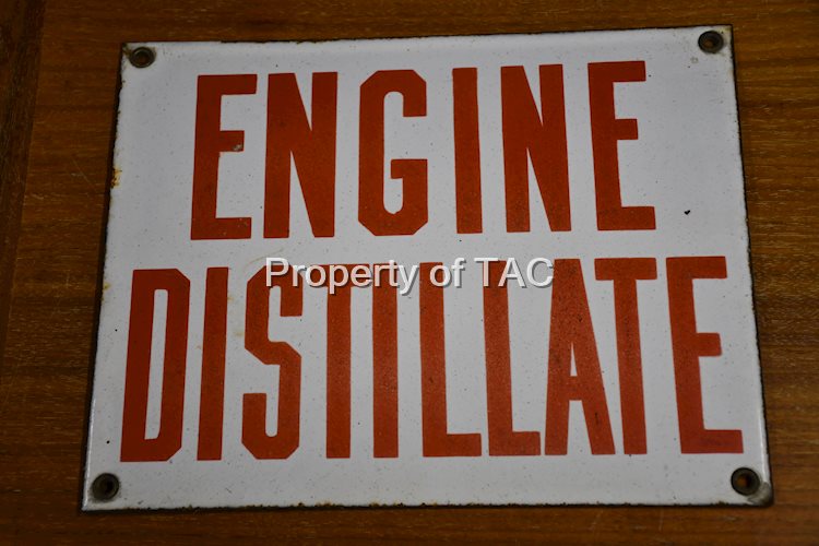 Engine Distillate Porcelain Sign