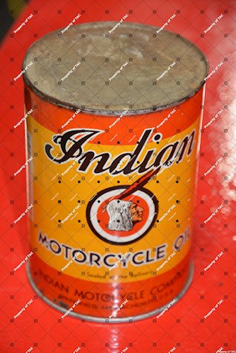 Indian Motorcycle Oil quart can