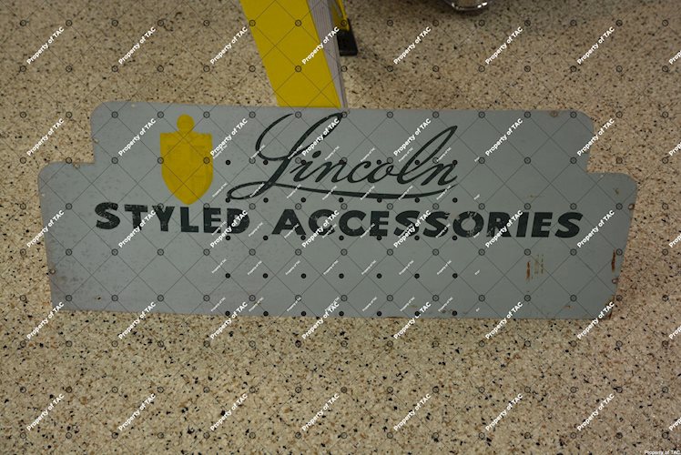 Lincoln Styled Accessories Sign