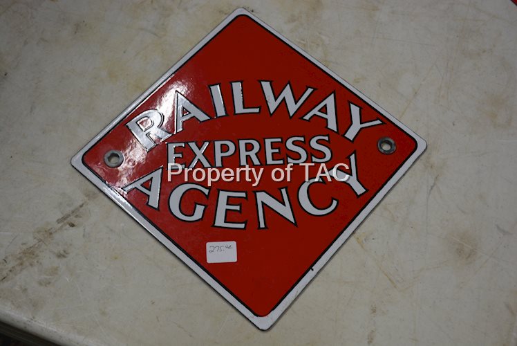 Railway Express Agency Porcelain Sign