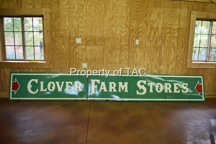 Clover Farm Stores Porcelain Identification Sign