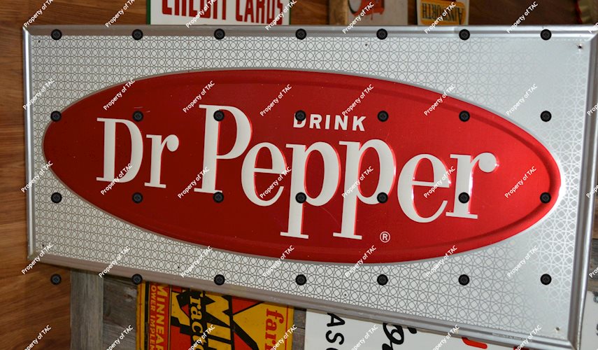 Drink Dr. Pepper in oval Metal Sign
