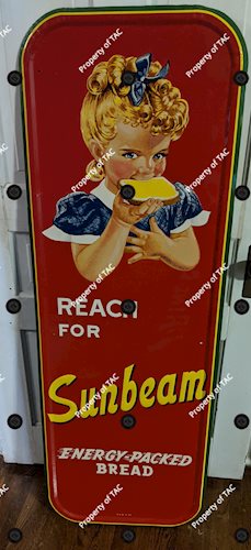 Reach for Sunbeam Energy Packed Bread Self Framed Embossed Tin Sign