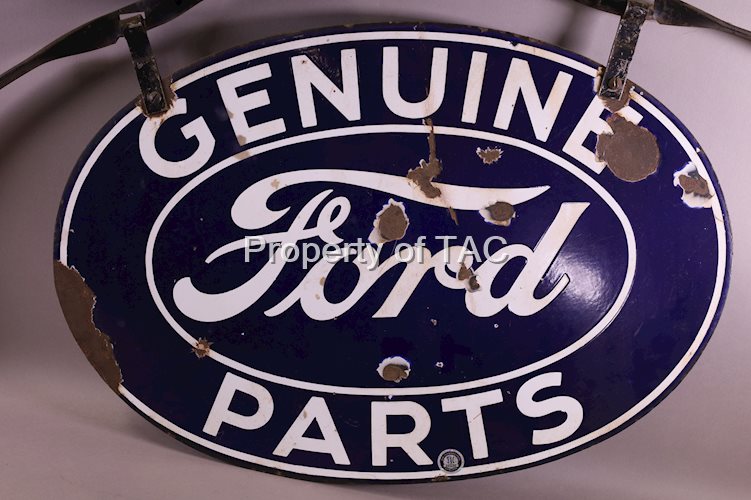 GENUINE FORD PARTS PORCELAIN SIGN